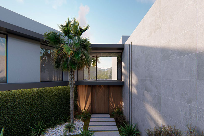 Chalet puente miniatura